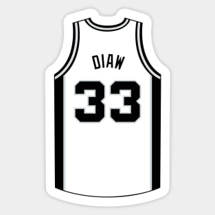 Boris Diaw San Antonio Jersey Qiangy Sticker